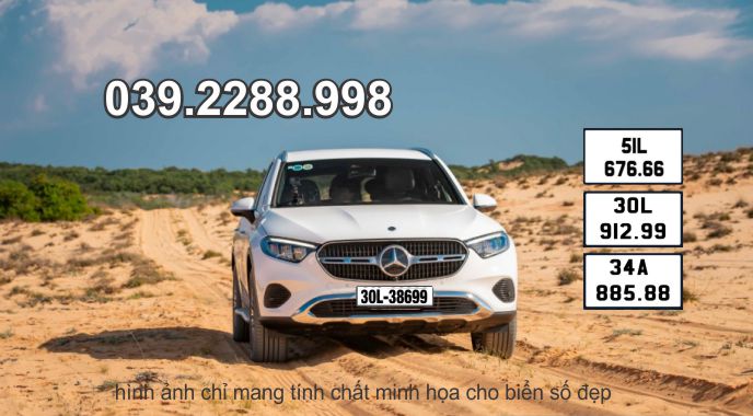 Phong thủy năng lượng nội thất biển số đẹp xe ô tô Mercedes-Benz GLC 200 4MATIC X254