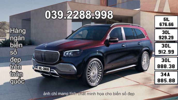 Biển số đẹp phong thủy ô tô Mercedes-Maybach GLS 600 4Matic